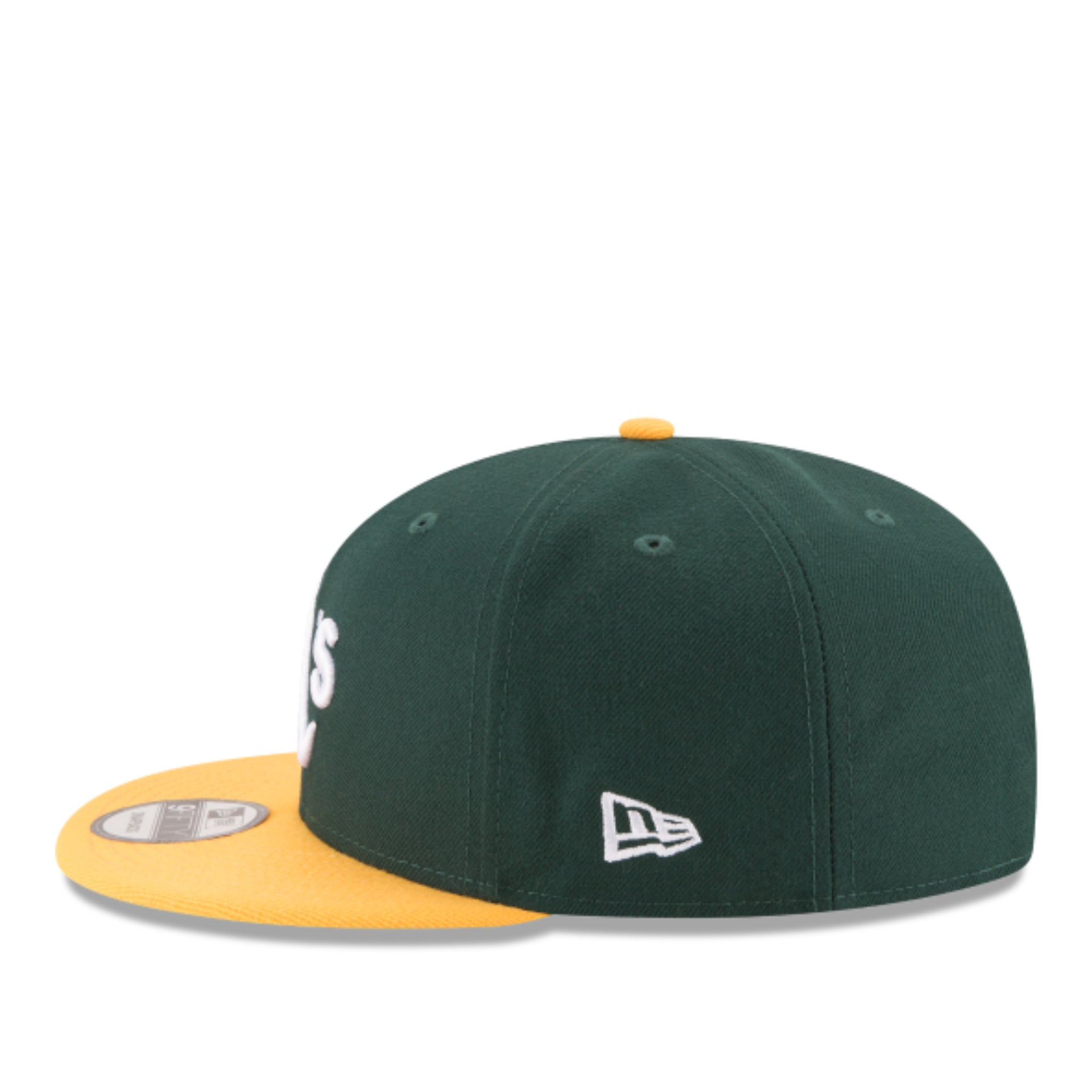 New Era Oakland Athletics A's 9FIFTY Snapback - Green/Yellow left side view