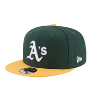 New Era Oakland Athletics A's 9FIFTY Snapback - Green/Yellow front left view