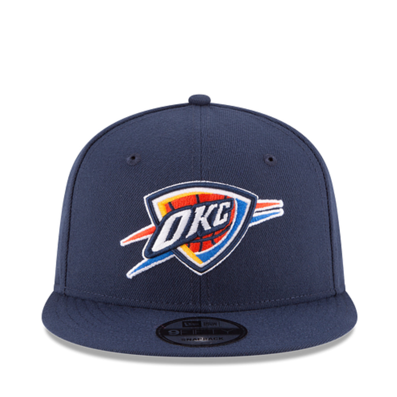 New Era NBA Oklahoma City Thunder OKC 9FIFTY Snapback Hat - Navy front view