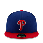 New Era Philadelphia Phillies Royal Red 59FIFTY Fitted Hat front view