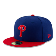 New Era Philadelphia Phillies Royal Red 59FIFTY Fitted Hat front left view