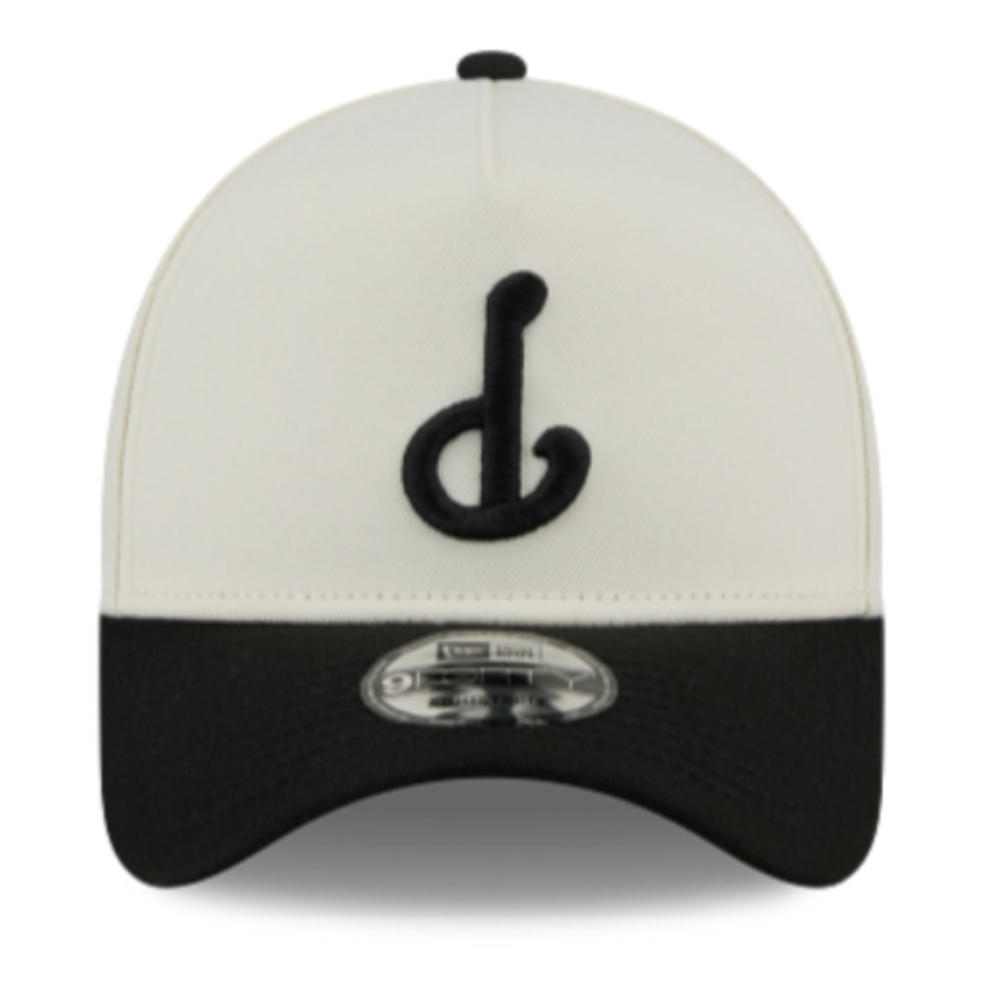 New Era Philadelphia Phillies Upside Down Chrome Black 9FORTY A-Frame Snapback Hat front view