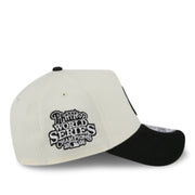 New Era Philadelphia Phillies Upside Down Chrome Black 9FORTY A-Frame Snapback Hat right side view