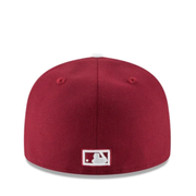 New Era Philadelphia Phillies Maroon 1970 Cooperstown 59FIFTY Hat back view