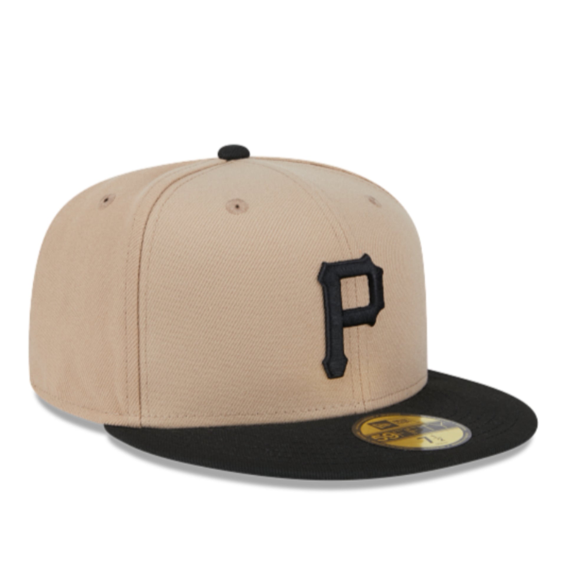 New Era Pittsburgh Pirates 59FIFTY Fitted Hat - Camel Black front right view