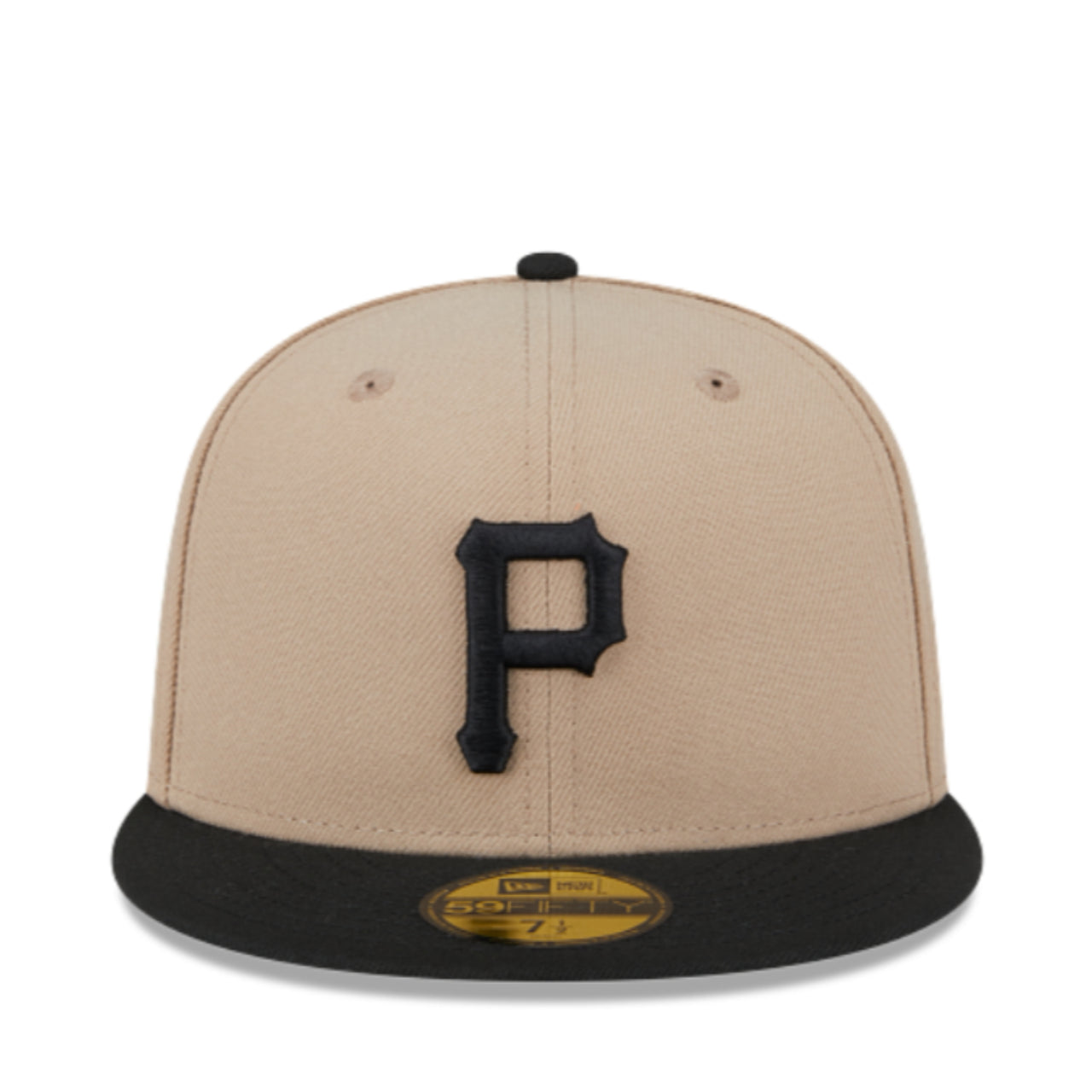 New Era Pittsburgh Pirates 59FIFTY Fitted Hat - Camel Black front view
