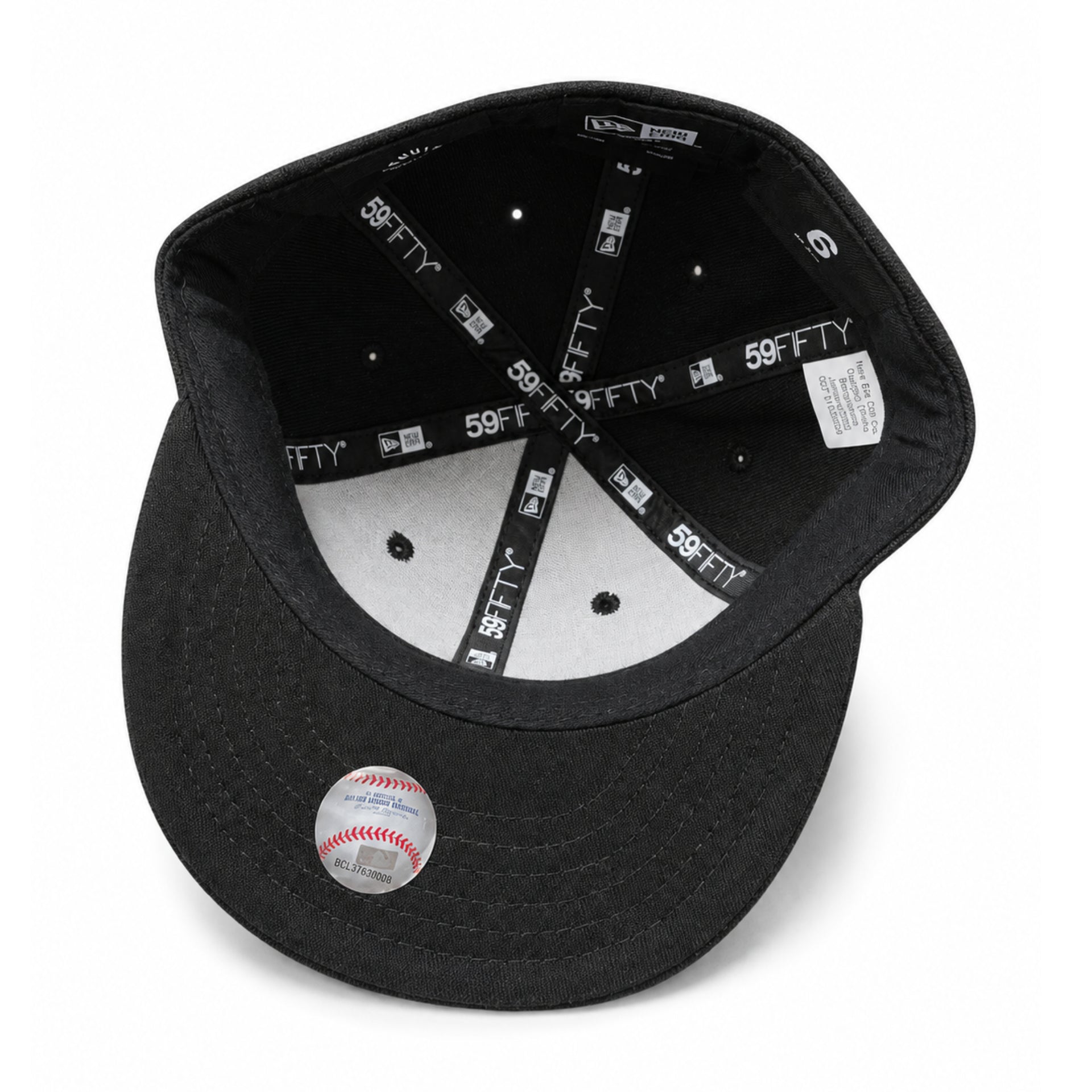 New Era INFANT My First Pittsburgh Pirates Black 59FIFTY Fitted Hat under visor view