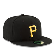 New Era Pittsburgh Pirates On-Field 59FIFTY Fitted Hat - Black front right view