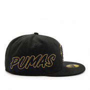 New Era Pumas UNAM Black 59FIFTY Fitted Hat right side view