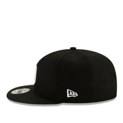 New Era San Diego Padres 9FIFTY Snapback Hat - Black White side view
