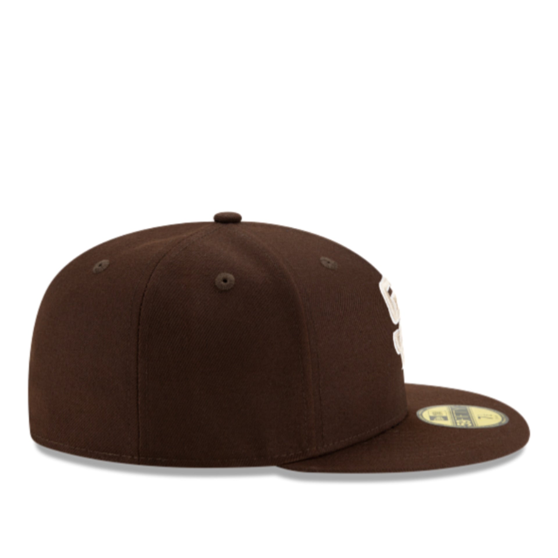 New Era San Diego Padres SD Brown Beige On-Field 59FIFTY Fitted Hat right side view