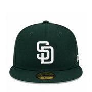 New Era  San Diego Padres Dark Green 59Fifty Fitted Hat front view