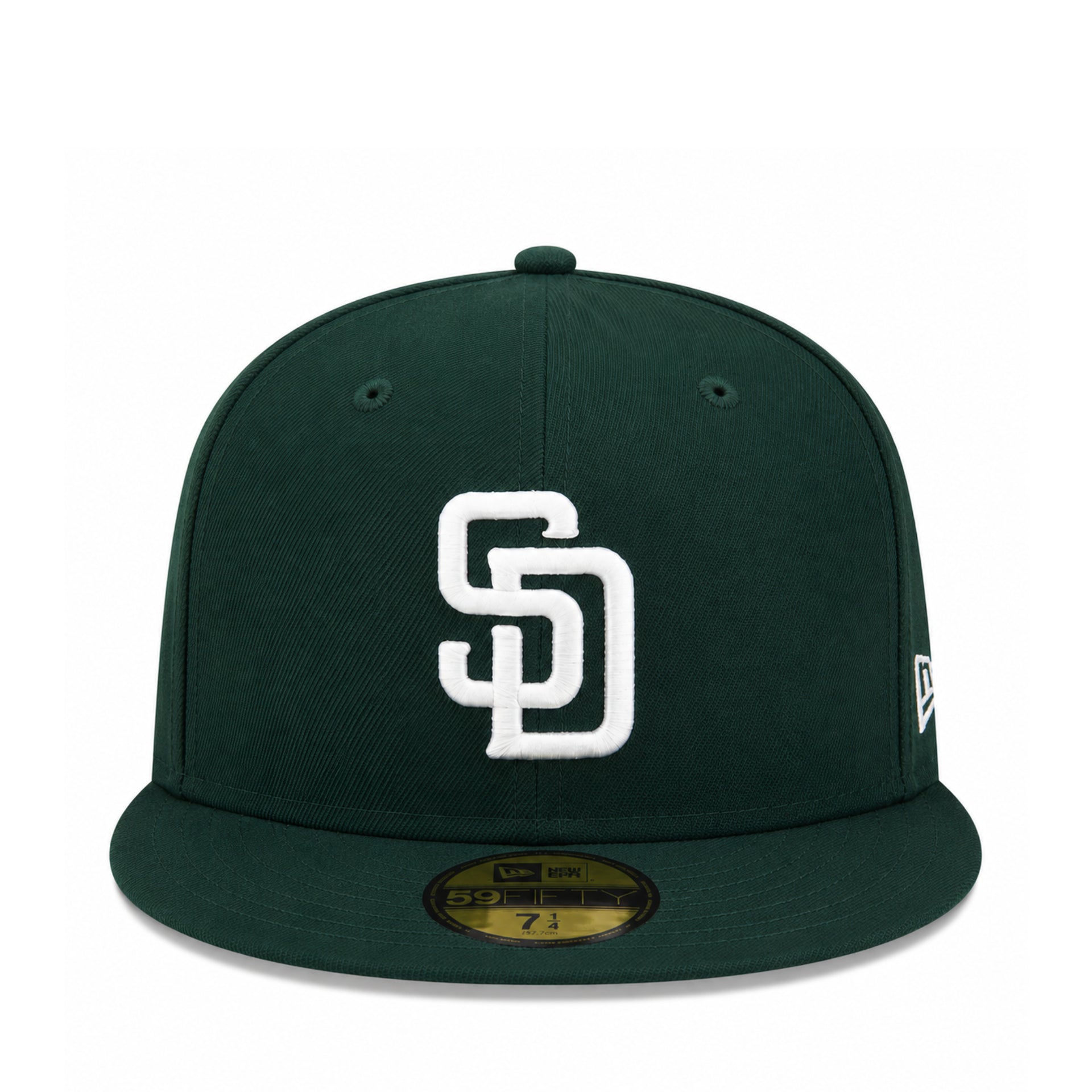 New Era  San Diego Padres Dark Green 59Fifty Fitted Hat front view