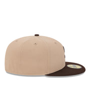 New Era San Diego Padres Khaki Brown 59FIFTY Fitted Hat right side view