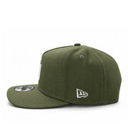 New Era San Diego Padres Olive Green 9FIFTY A-Frame Snapback Hat side view