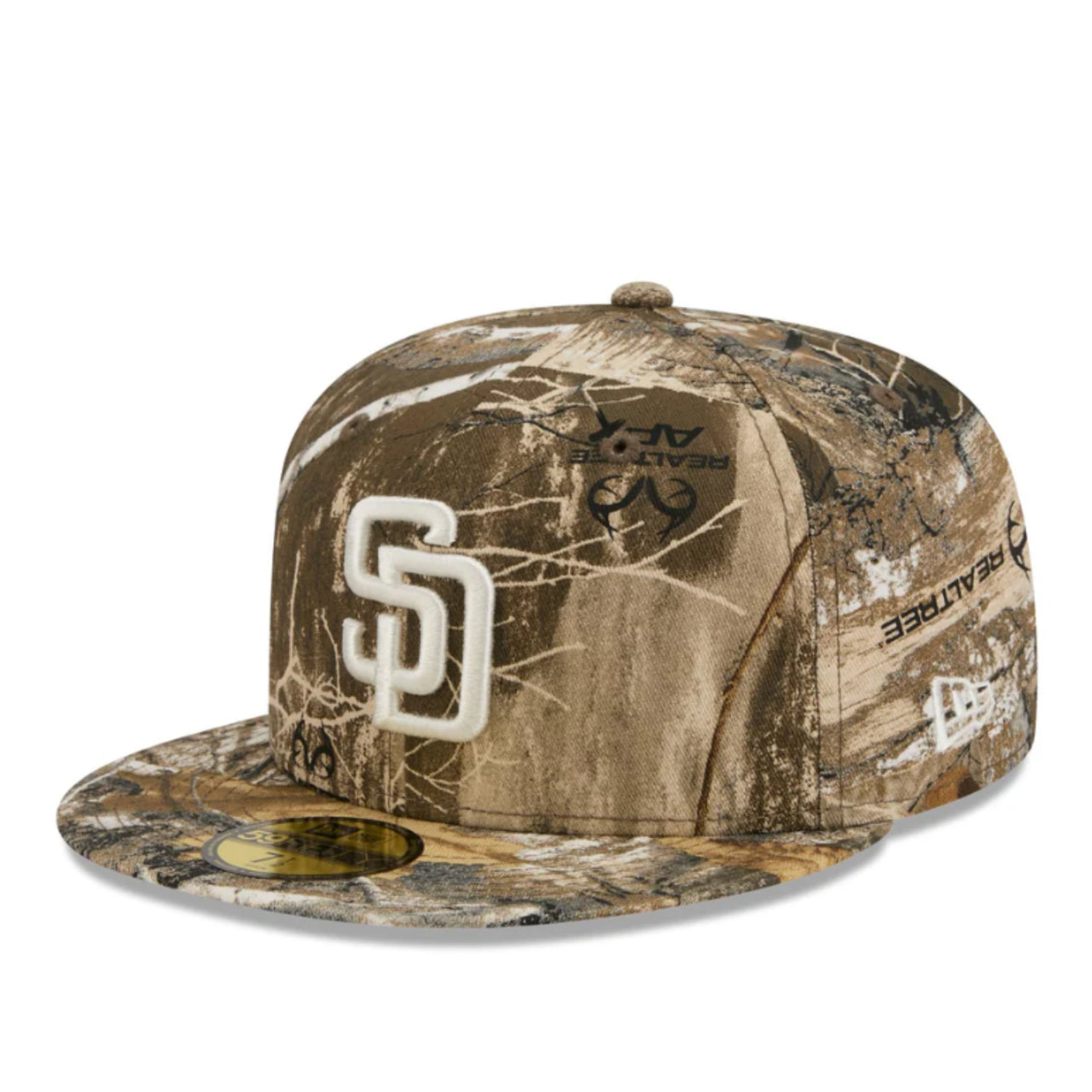 New Era San Diego Padres Realtree 59FIFTY Fitted Hat front angle view