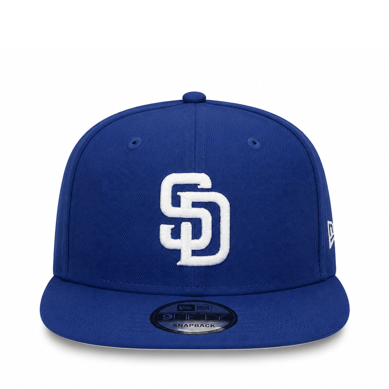 front view of San Diego Padres Royal Blue 9FIFTY Snapback Hat by New Era