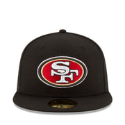 New Era San Francisco 49ers SF 59FIFTY Fitted Cap Black Red Logo view