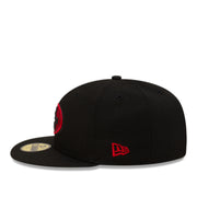 New Era San Francisco 49ers 59FIFTY Fitted Cap Black Red left side view
