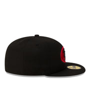 New Era San Francisco 49ers 59FIFTY Fitted Cap Black Red right side view