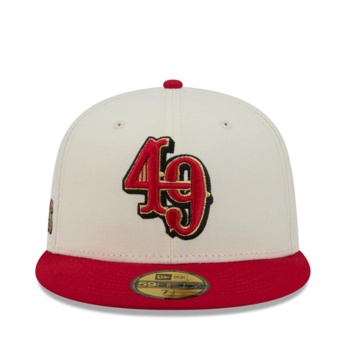 New Era San Francisco 49ers Deceptor Chrome/Red 59FIFTY Fitted Hat front view