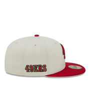 New Era San Francisco 49ers Deceptor Chrome/Red 59FIFTY Fitted Hat right side view