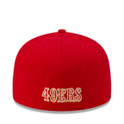 New Era San Francisco 49ers Red 59FIFTY Fitted Hat back view