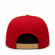 New Era San Francisco 49ers Red Gold 9FIFTY Snapback Hat back view