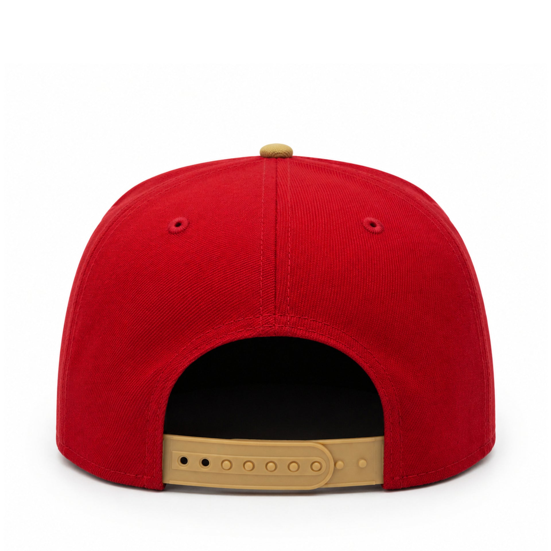 New Era San Francisco 49ers Red Gold 9FIFTY Snapback Hat back view
