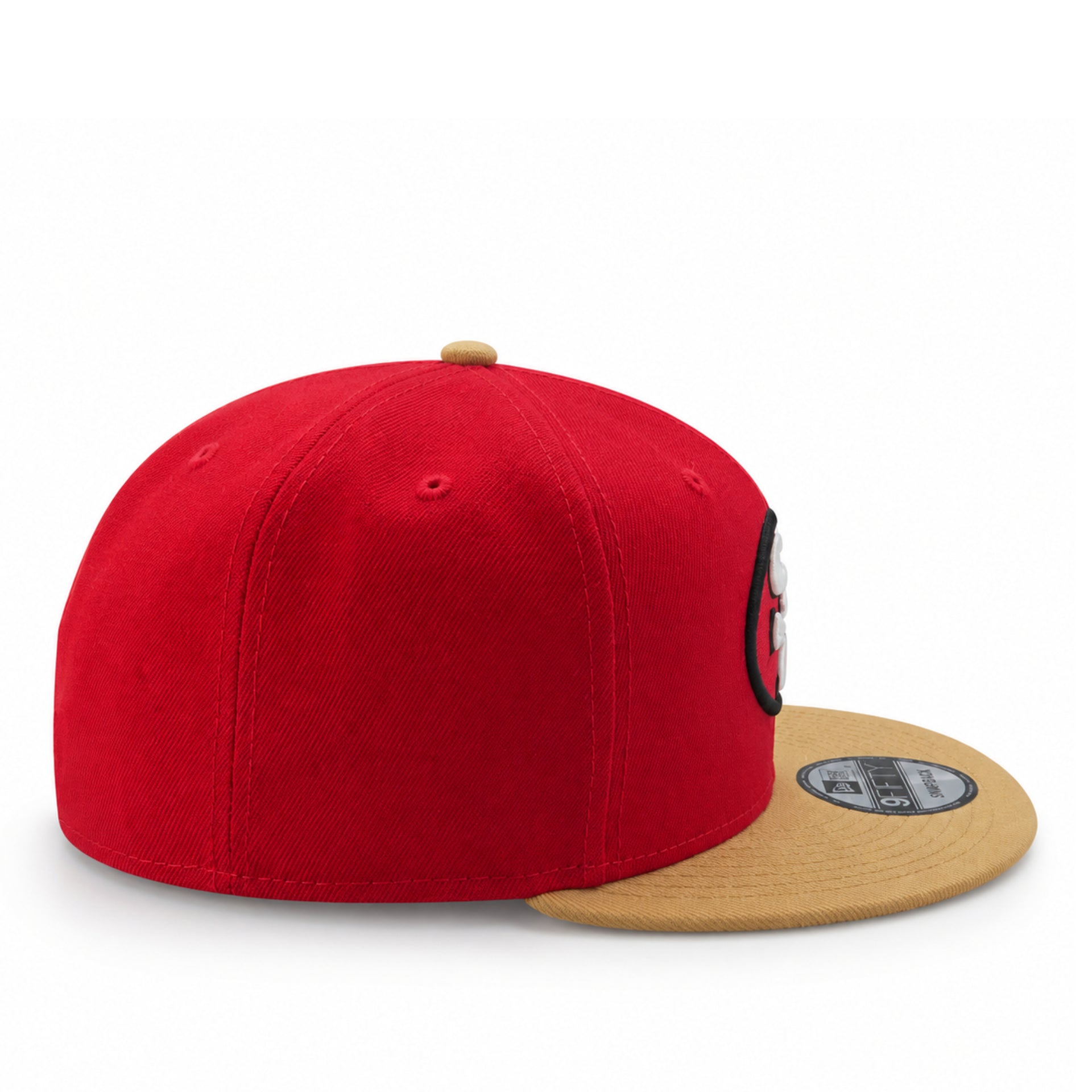 New Era San Francisco 49ers Red Gold 9FIFTY Snapback Hat right side view