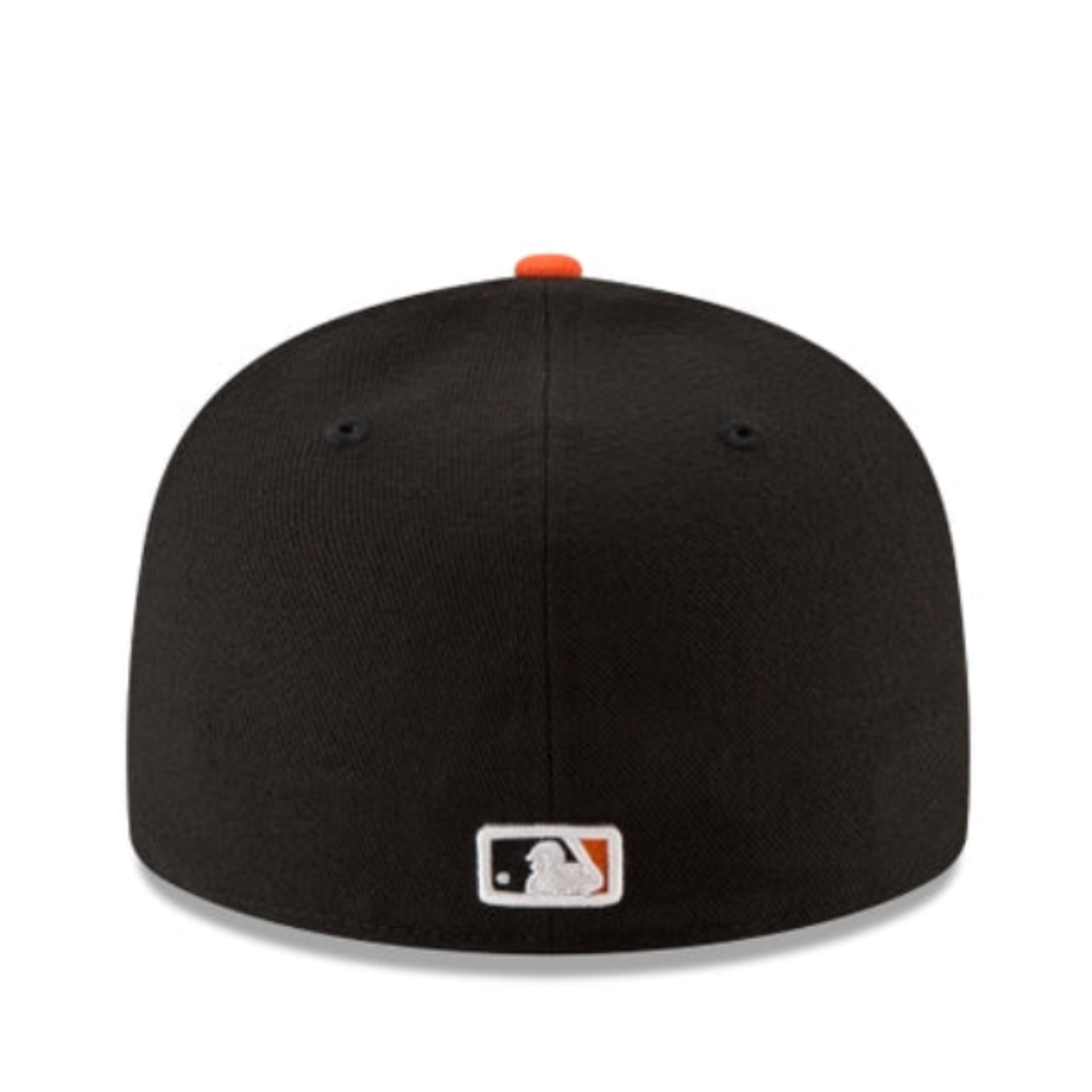 Back View of New Era San Francisco Giants SF Black 59FIFTY Fitted Cap
