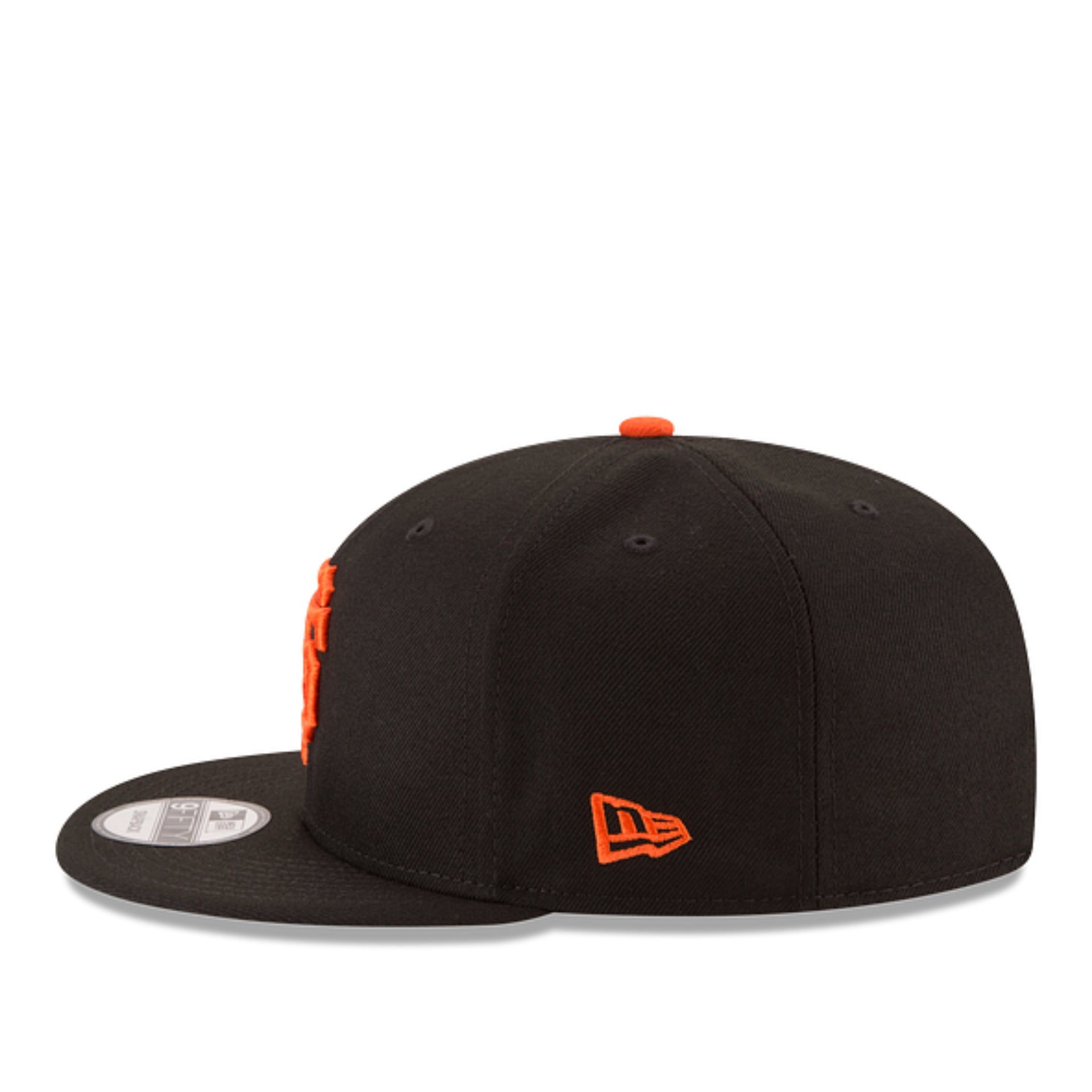 New Era San Francisco Giants SF 9FIFTY Snapback Hat - Black side view
