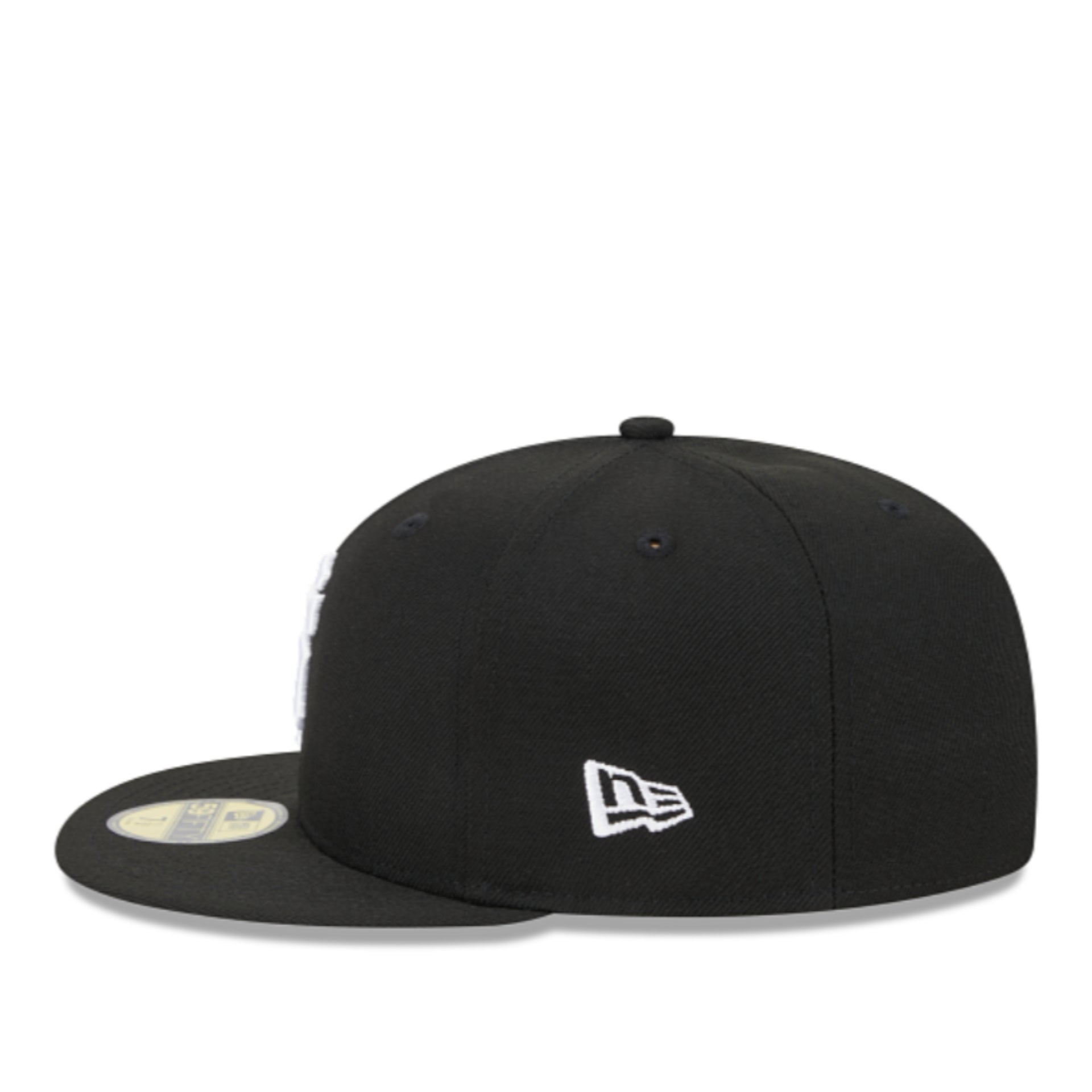New Era San Francisco Giants Black White 59FIFTY Fitted Hat left side view