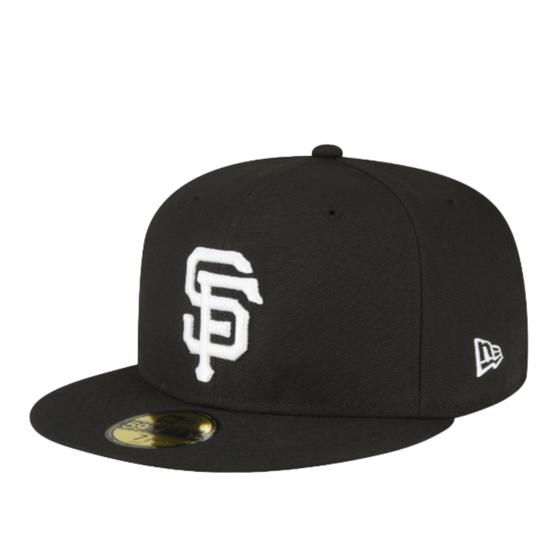 New Era MLB San Francisco Giants SF 59FIFTY Fitted Men's Hat Black/White front left view