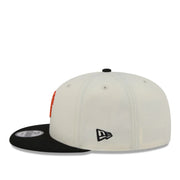 New Era San Francisco Giants SF Localized 9FIFTY Snapback Hat - Chrome/Black 2 Tone side view