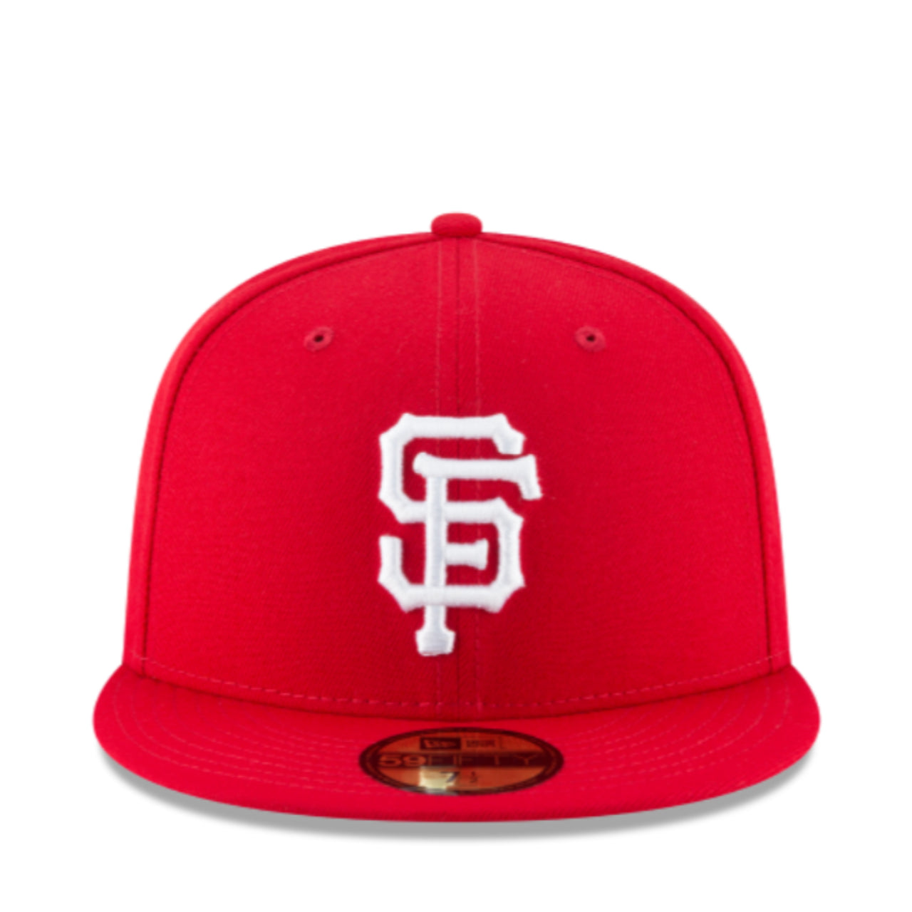 New Era San Francisco Giants Red White 59FIFTY Fitted Hat front view