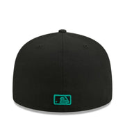 New Era Seattle Mariners Black 59FIFTY Fitted Hat back view