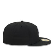 New Era Seattle Mariners Black White 59FIFTY Fitted Hat right side view