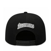 New Era Seattle Mariner Black White 9FIFTY Snapback Hat back view