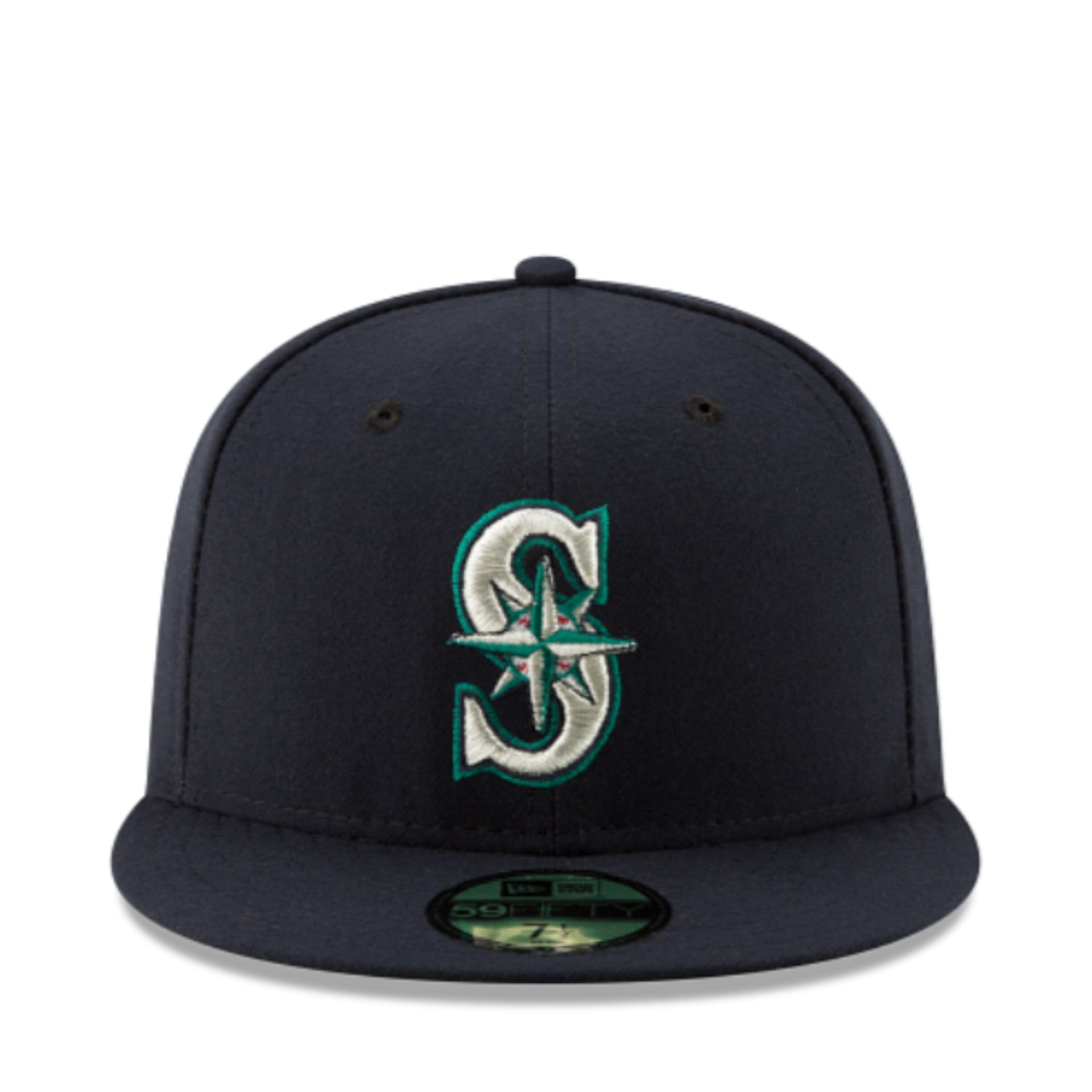 New Era Seattle Mariners Navy Authentic Collection 59FIFTY Fitted Hat front view