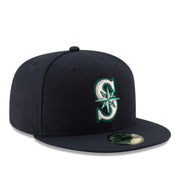 New Era Seattle Mariners Navy Authentic Collection 59FIFTY Fitted Hat front right view