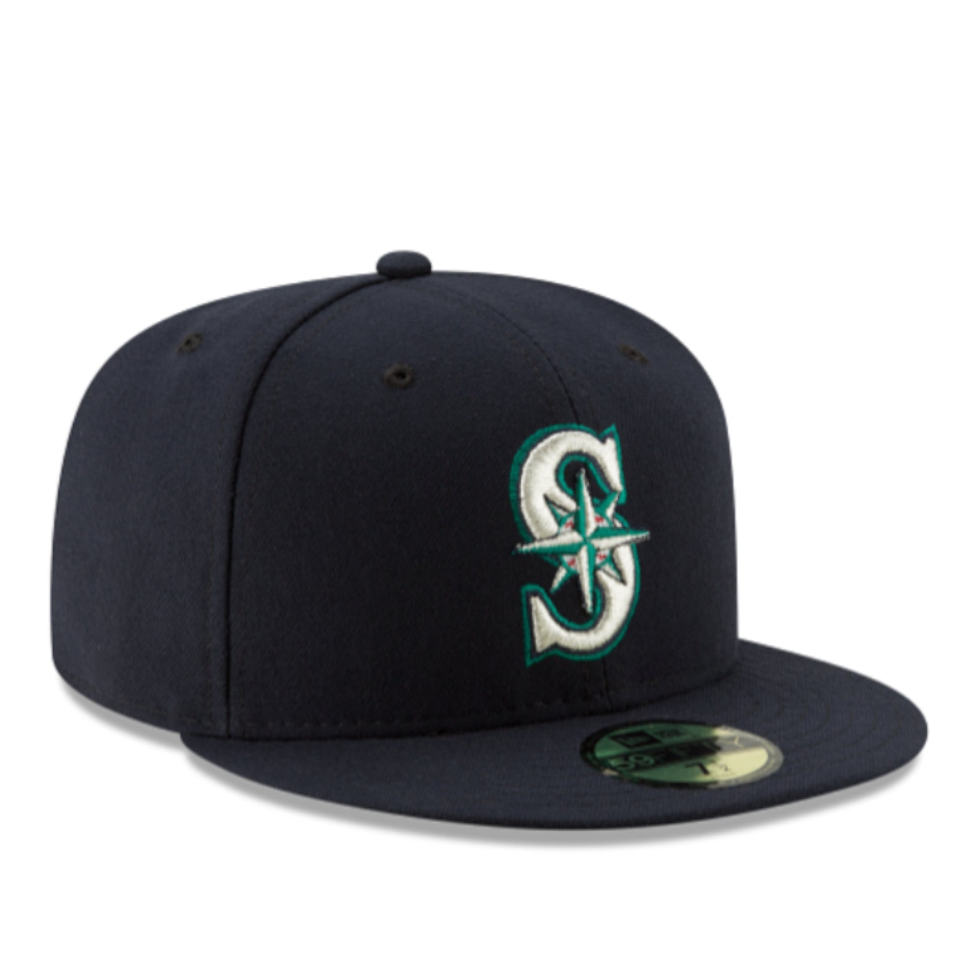 New Era Seattle Mariners Navy Authentic Collection 59FIFTY Fitted Hat front right view
