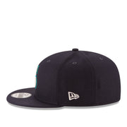 New Era Seattle Mariners Navy 9FIFTY Snapback Hat left side view