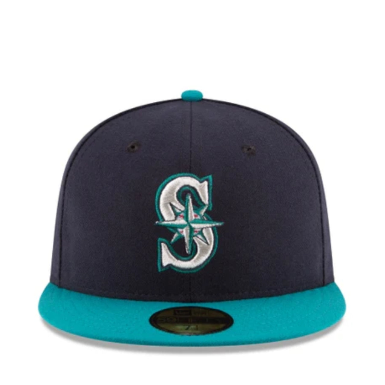 New Era Seattle Mariners Navy Teal 59FIFTY Fitted hat  front view