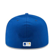 New Era Seattle Mariners Authentic Collection Blue 59FIFTY Fitted Hat back view