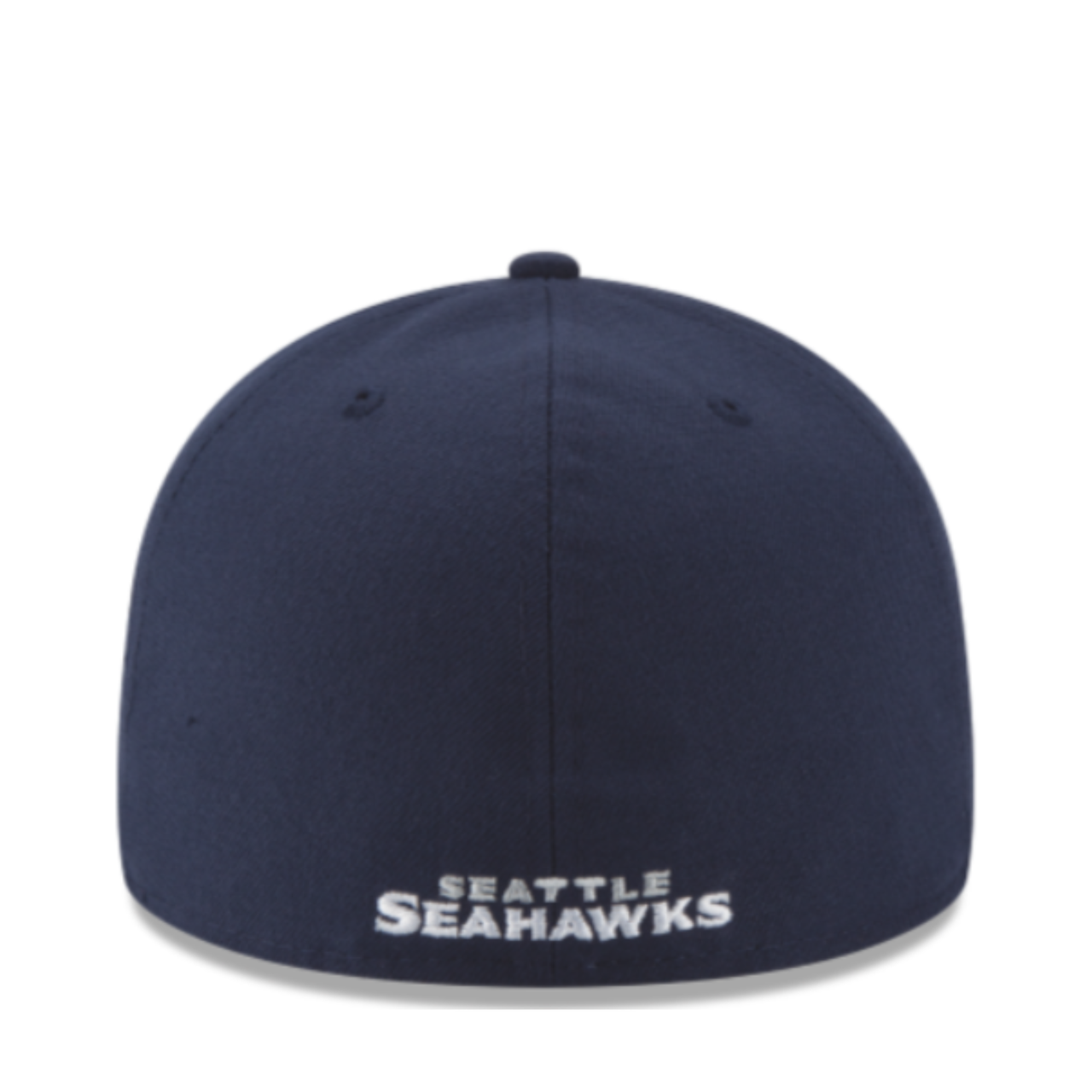 New Era Seattle Seahawks Navy 59Fifty Fitted Hat back view