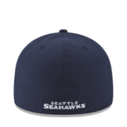 New Era Seattle Seahawks Navy 59Fifty Fitted Hat back view