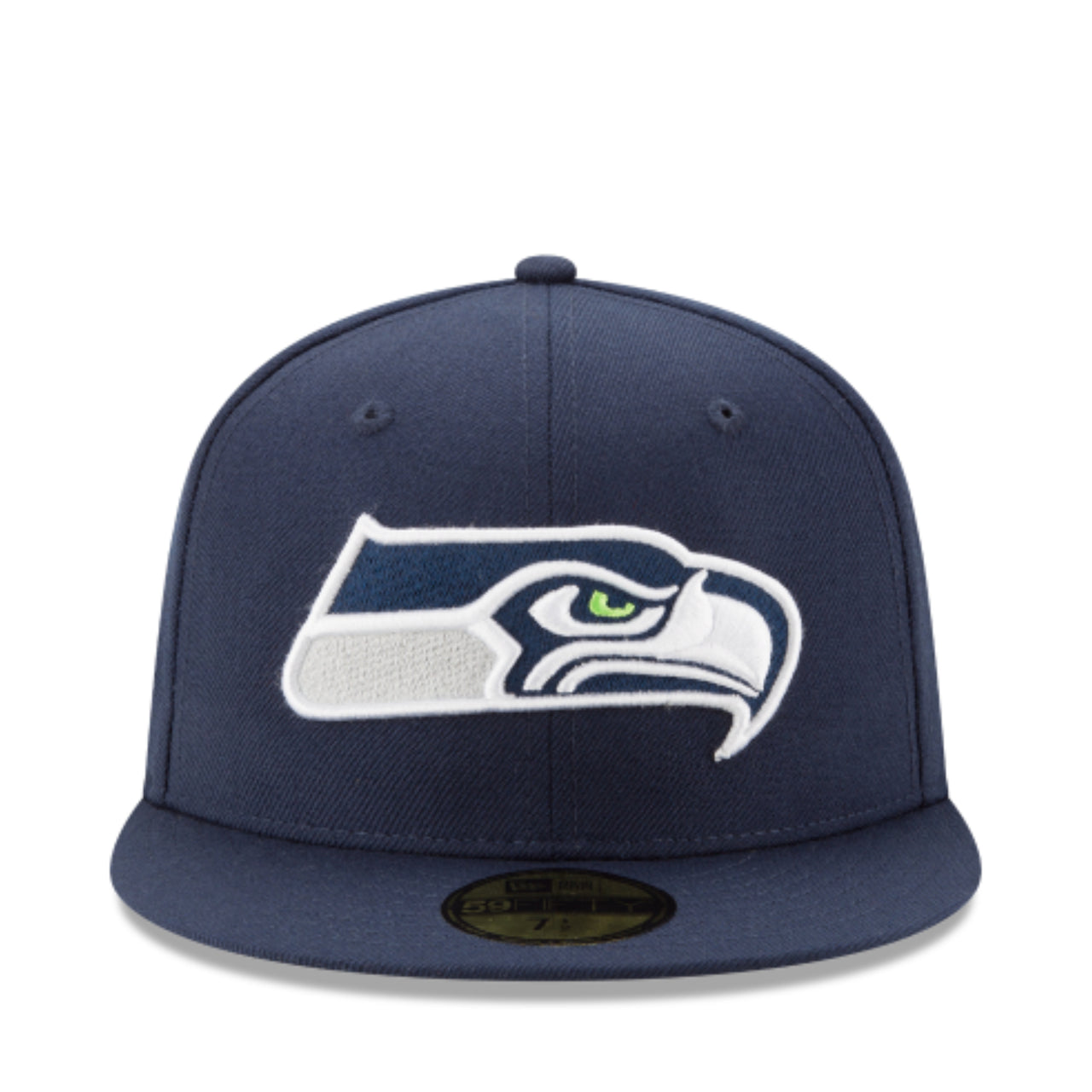 New Era Seattle Seahawks Navy 59FIFTY Fitted Hat front view