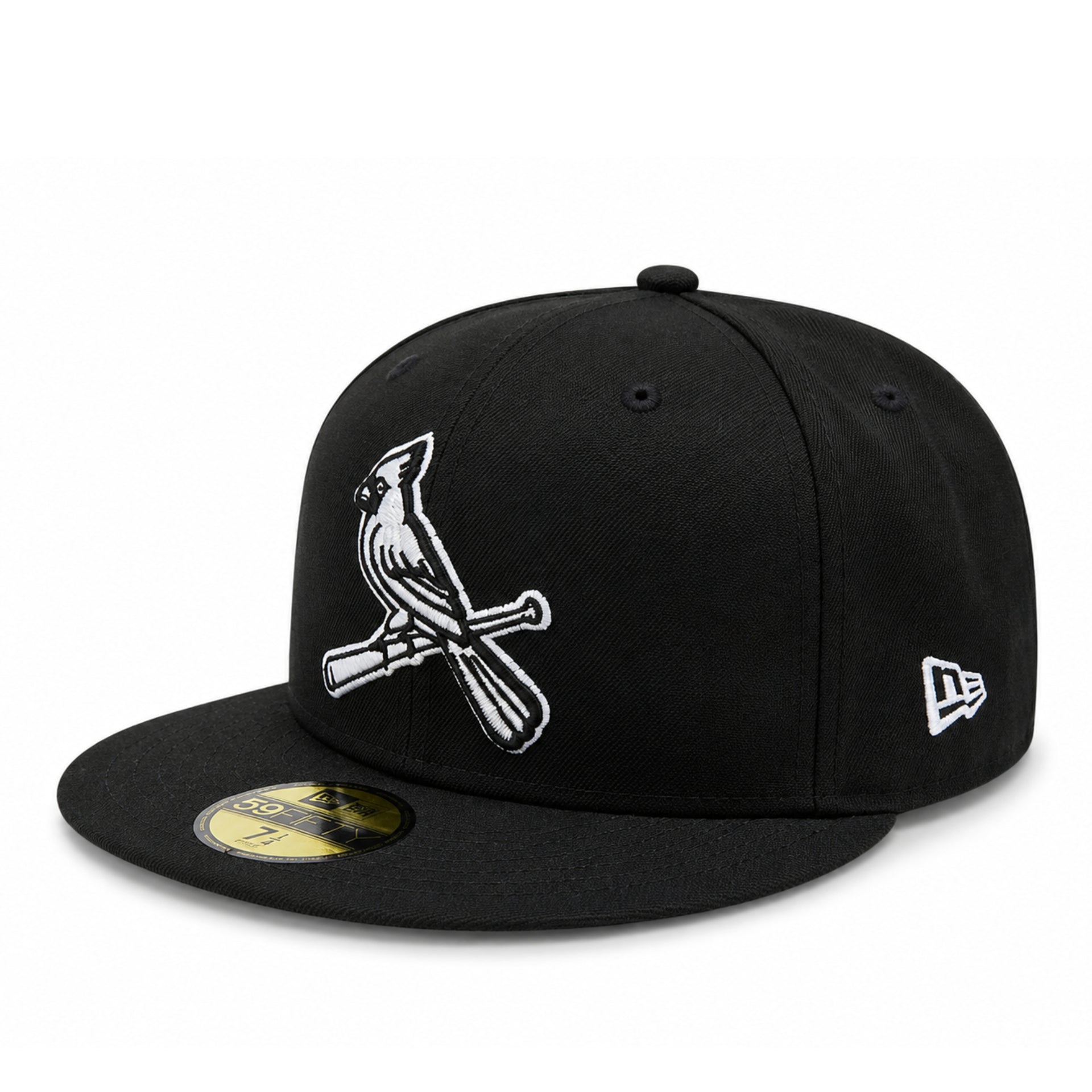 New Era St. Louis Cardinals 2006 World Series Black 59FIFTY Fitted Hat front left angle view