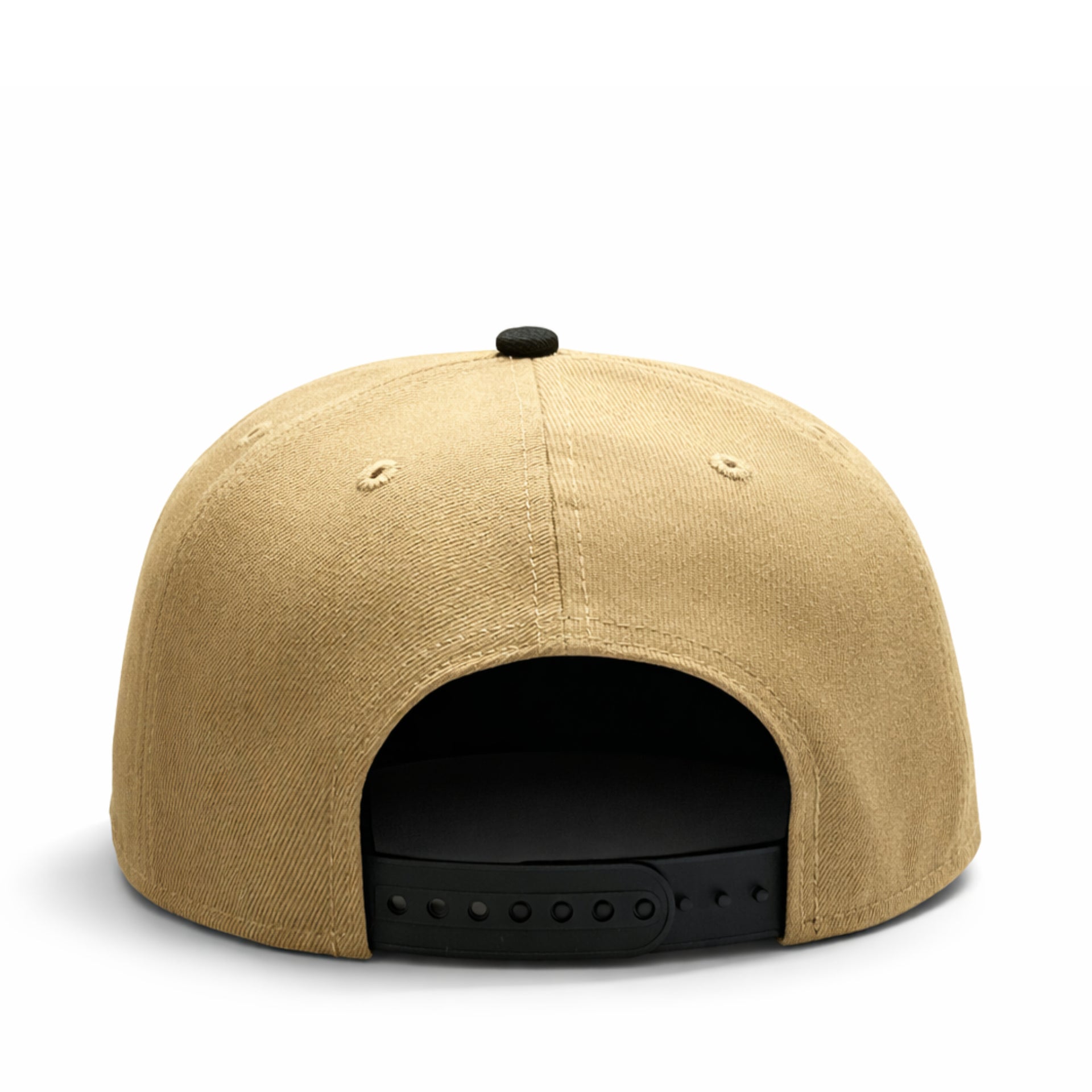 back of New Era St. Louis Cardinals 2011 World Series 9FIFTY Snapback – Khaki Black Cooperstown Hat